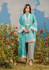 BZ 01 - Bonanza Unstitched Lawn Printed 3P
