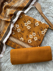 SA32 - Safina Printed Khaddar Jacquard 3P