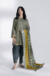 SP 12 - Unstitched Printed Lawn 3P