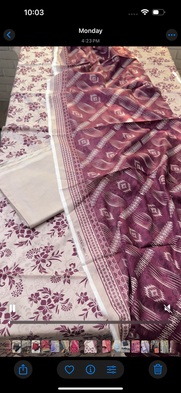 SA13 - Safina Unstitched Printed Lawn 3P