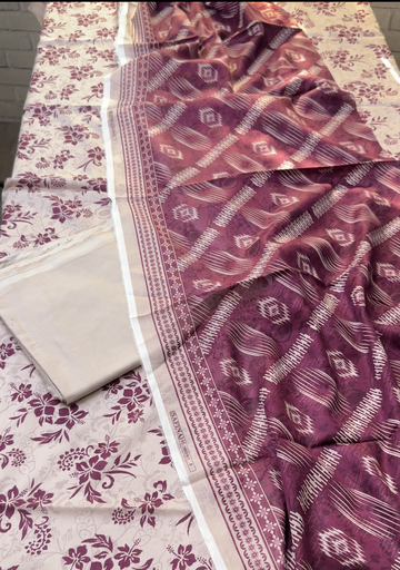 SA13 - Safina Unstitched Printed Lawn 3P