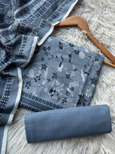 SA62 - Safina Printed Khaddar Jacquard 3P