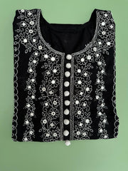 Unstitched | Black Stone - Hand Embroidered Shirt