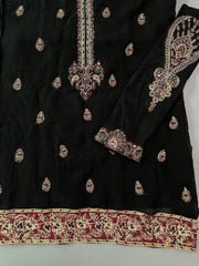 Black Emerald - Hand Embroidered 2P