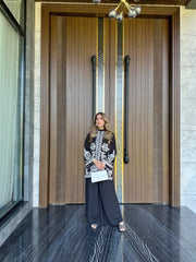 Black Embroidered sewing Spot