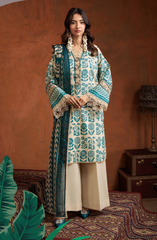 BZ 15 - Bonanza Unstitched Lawn Printed 3P