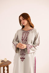 2PC Embroidered Dress - 1136