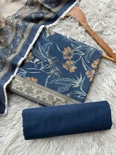 SA75 - Safina Printed Khaddar Jacquard 3P