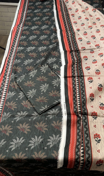 SA26 - Safina Unstitched Printed Lawn 3P