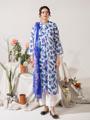 KS10 - Unstitched Printed Lawn 3P