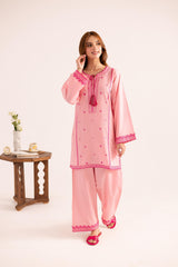 2PC Summer Embroidered Dress - 1127