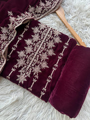 CV9 - Charizma Velvet Embroidered 3P