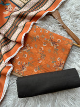 SA7 - Safina Printed Khaddar Jacquard 3P