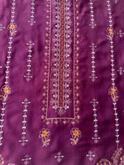 CH64 - Charizma Unstitched Embroidered Winter 3P