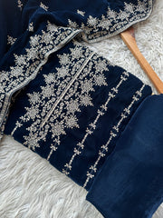 CV10 - Charizma Velvet Embroidered 3P