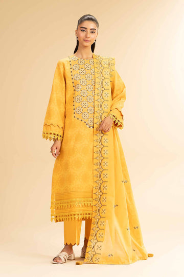 42501100 - Nishat Lawn Embroidered 3P