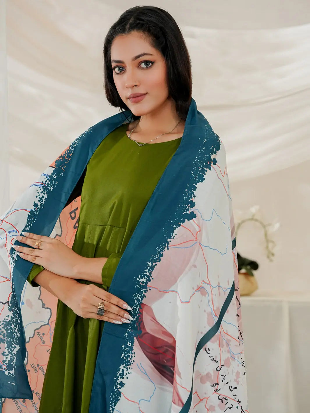 Arz e Pakistan Odhni (White) TNG by MD
