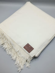 Premium Quality Off-white Woolen Blend Shawl