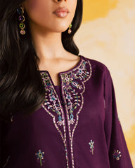 2PC LUXURY EMBROIDERED DRESS - 1100