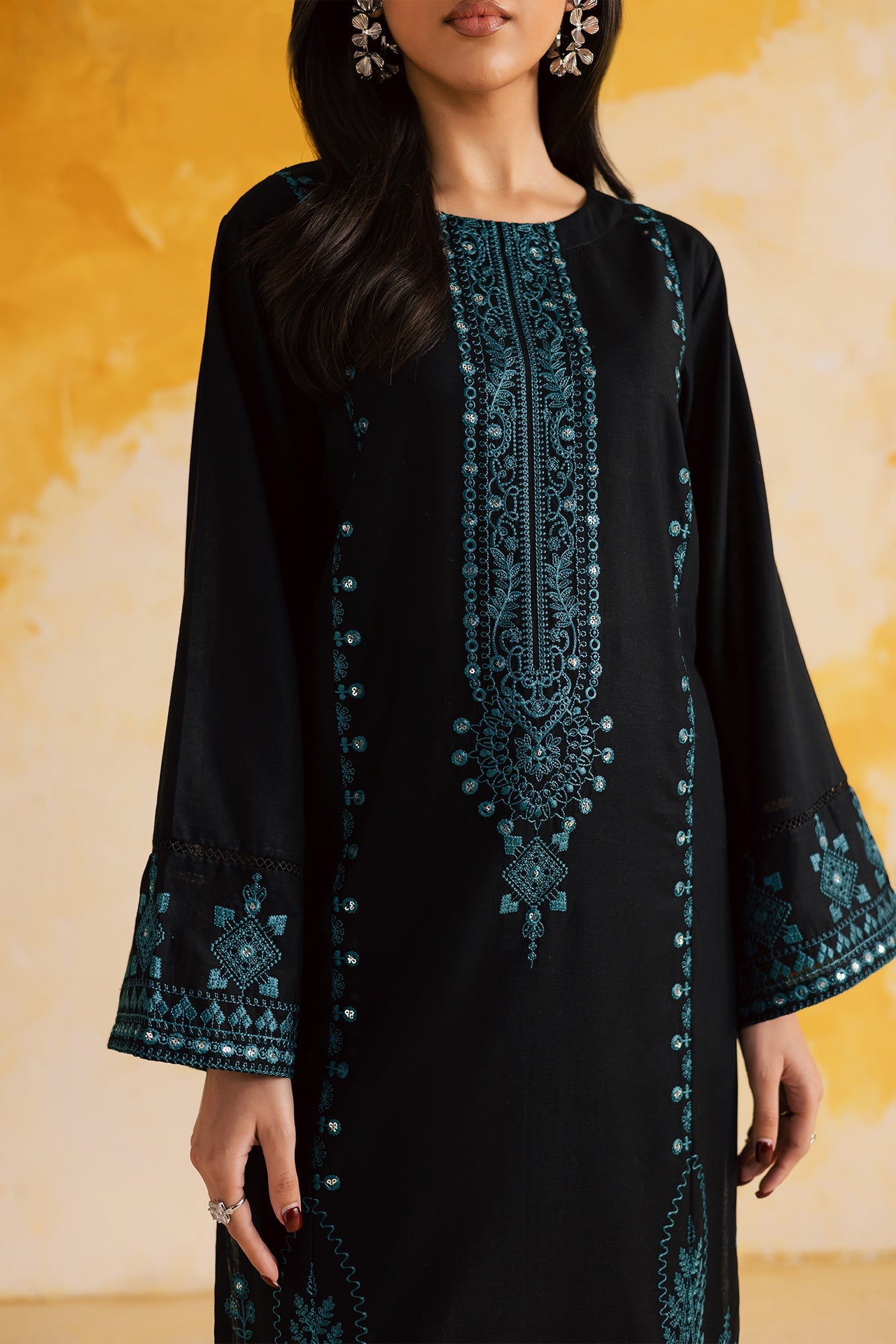 2PC LUXURY EMBROIDERED DRESS - 1102