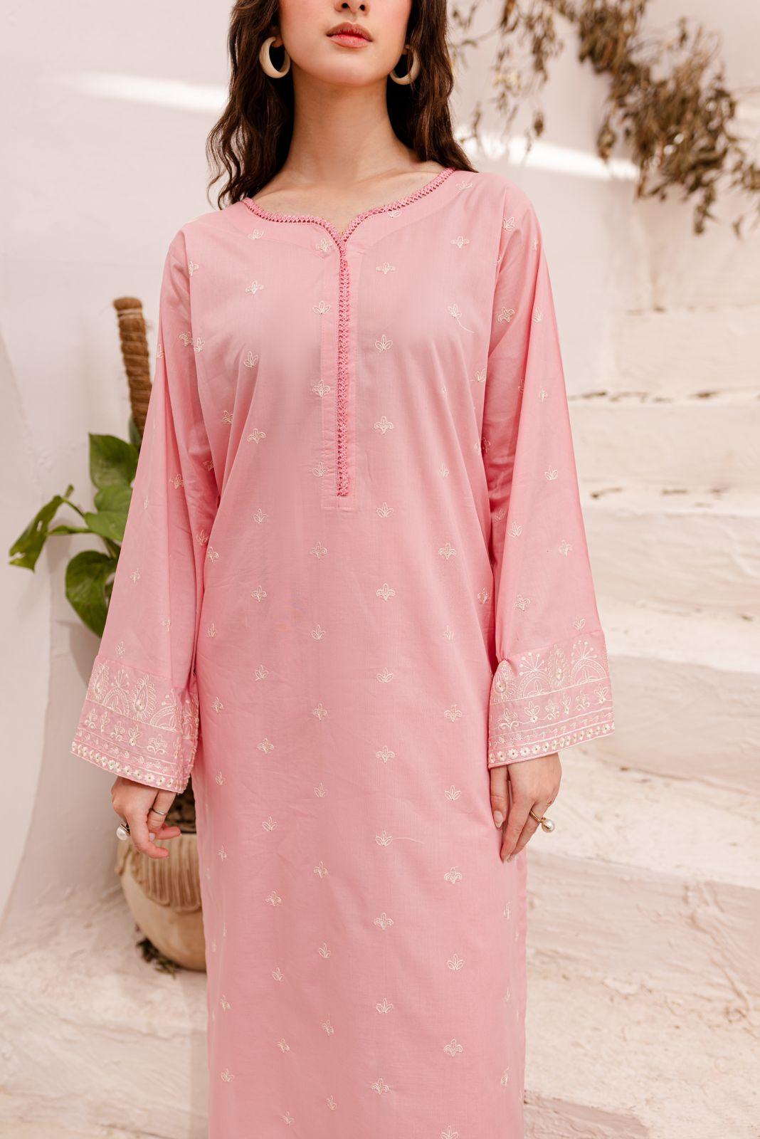 2PC Embroidered Dress-1050