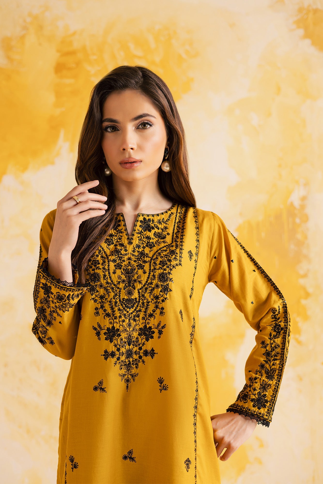 2PC LUXURY EMBROIDERED DRESS - 1116