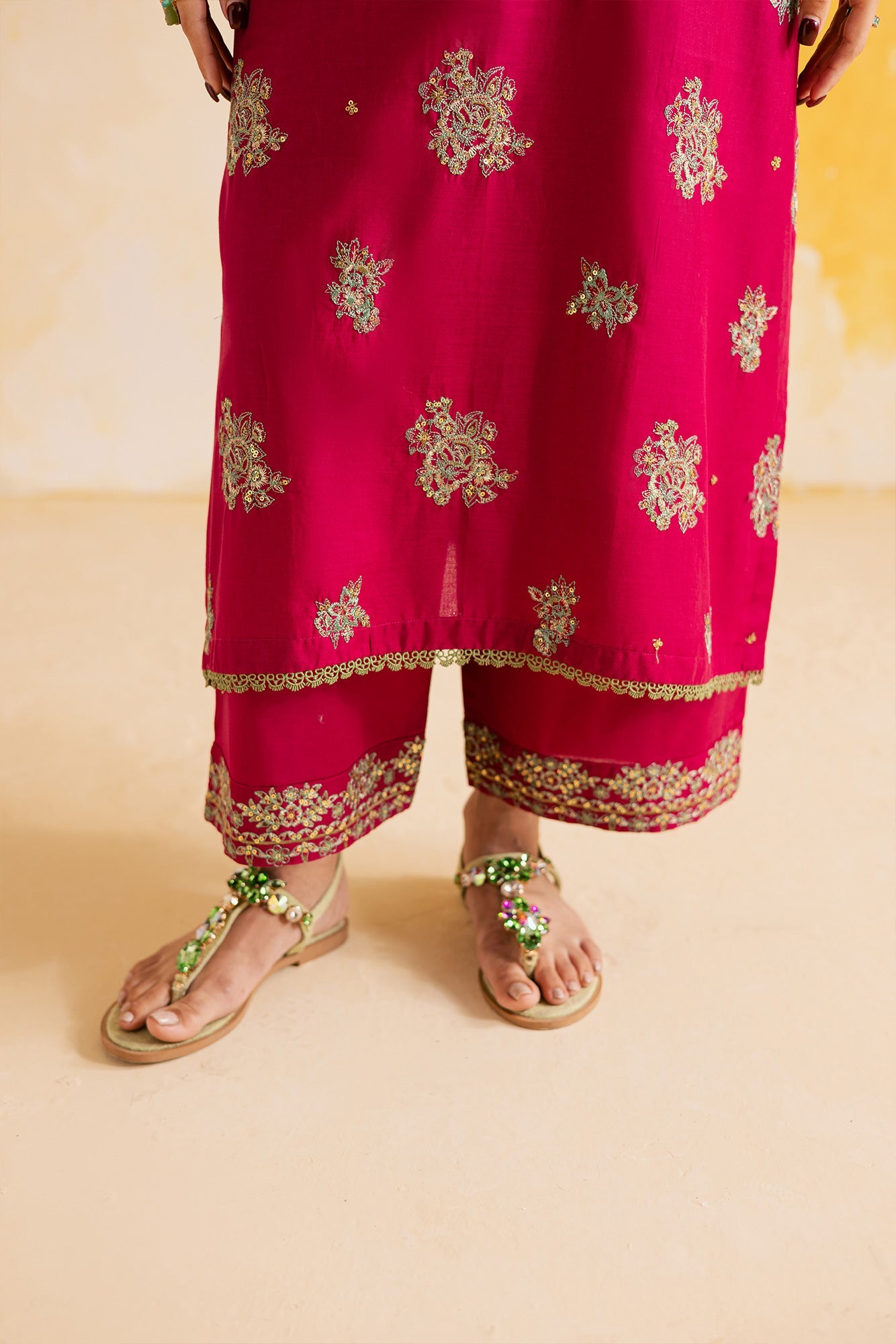 2PC LUXURY EMBROIDERED DRESS - 1110