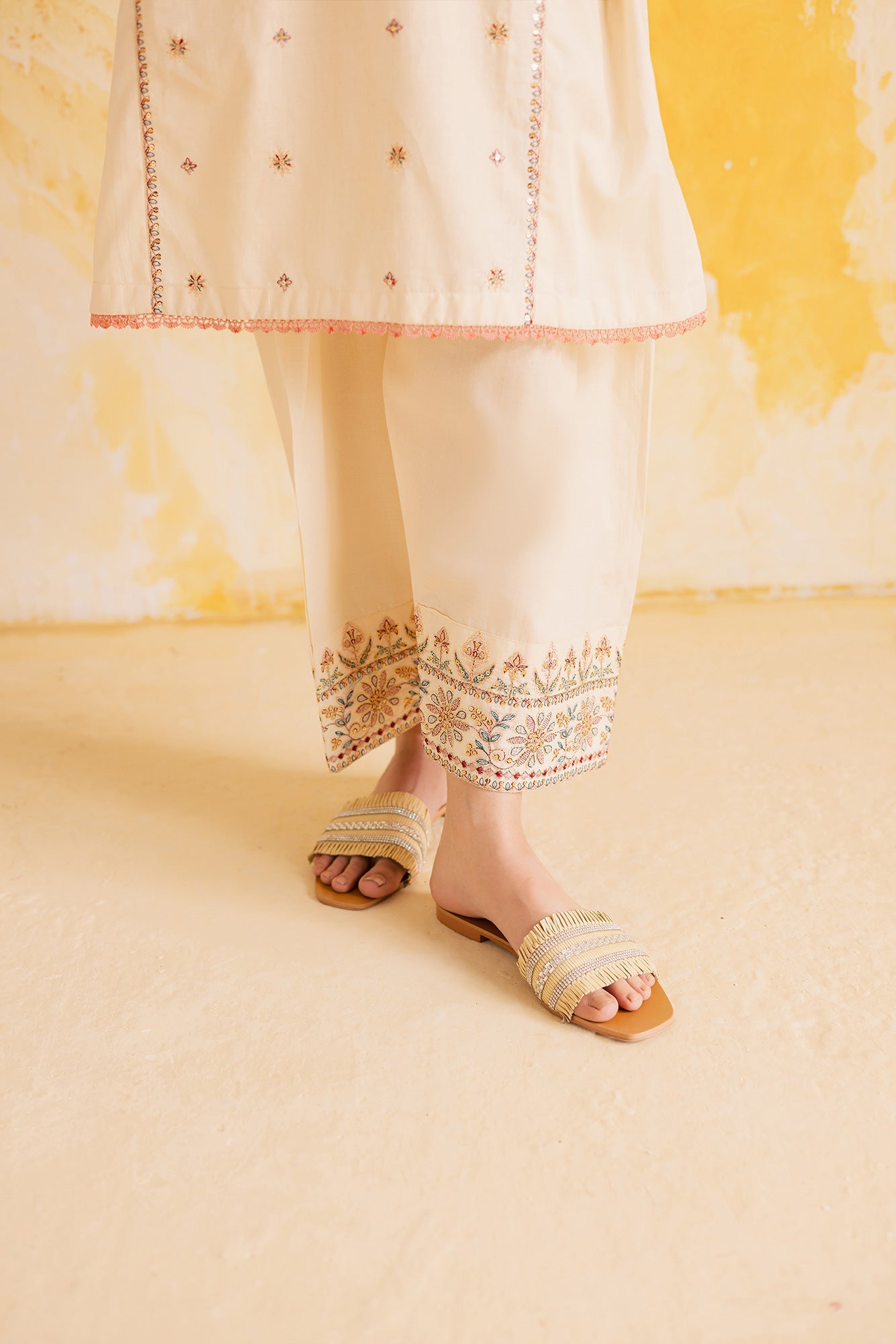 2PC LUXURY EMBROIDERED DRESS - 1119