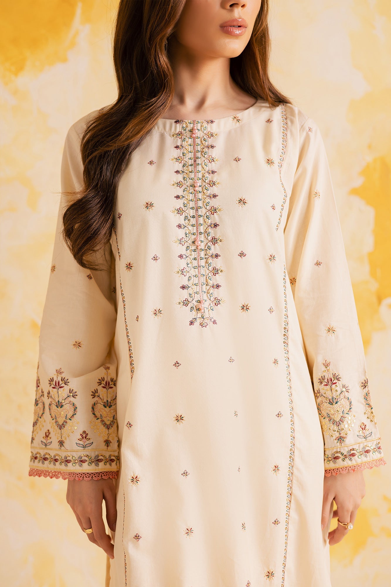 2PC LUXURY EMBROIDERED DRESS - 1119