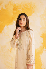2PC Winter Embroidered Dress - 1119