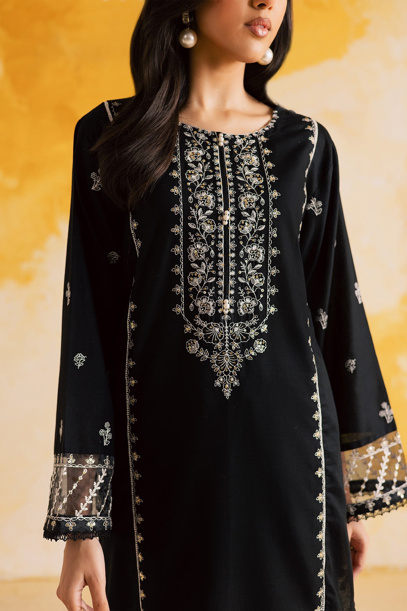 2PC LUXURY EMBROIDERED DRESS - 1103