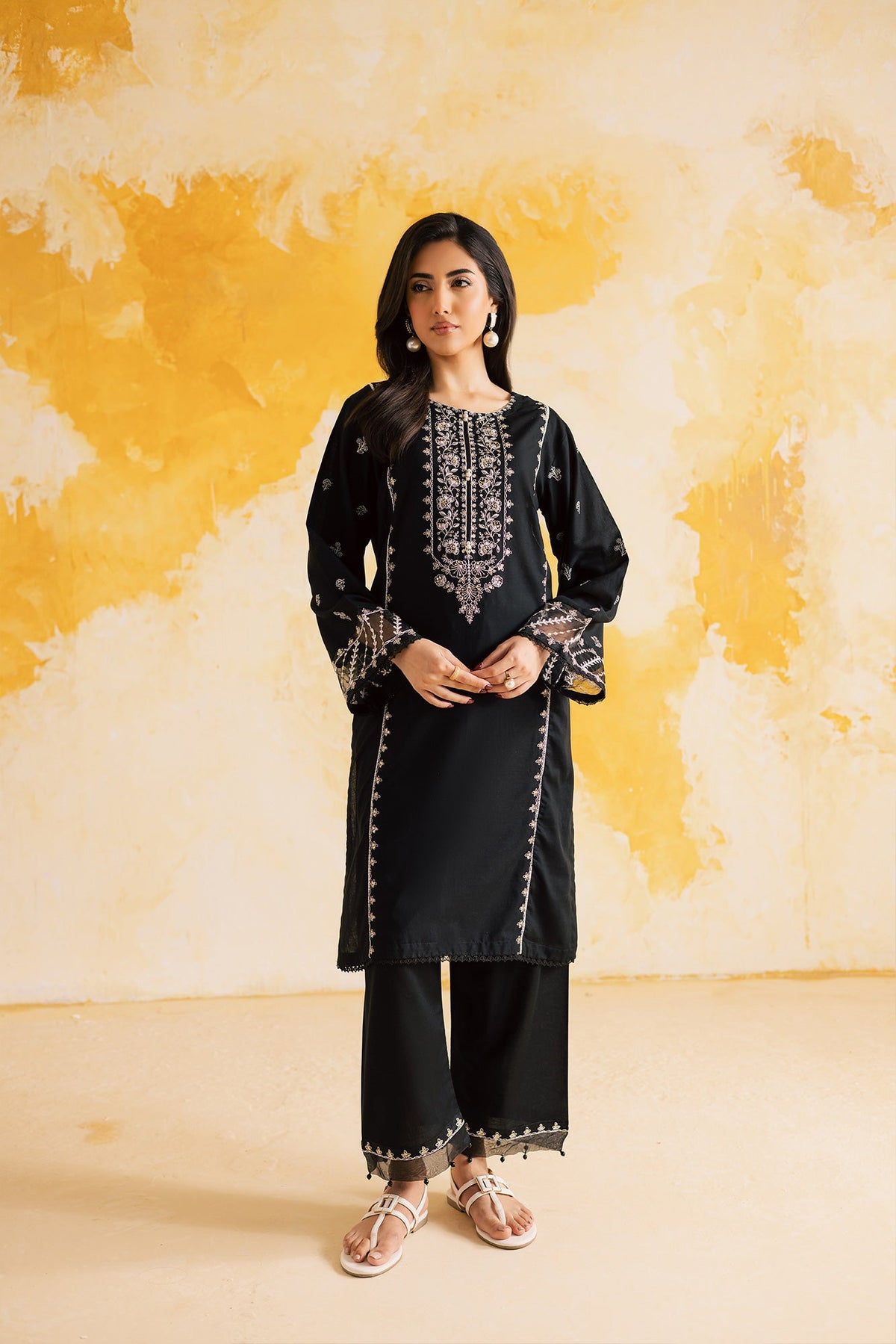 2PC LUXURY EMBROIDERED DRESS - 1103