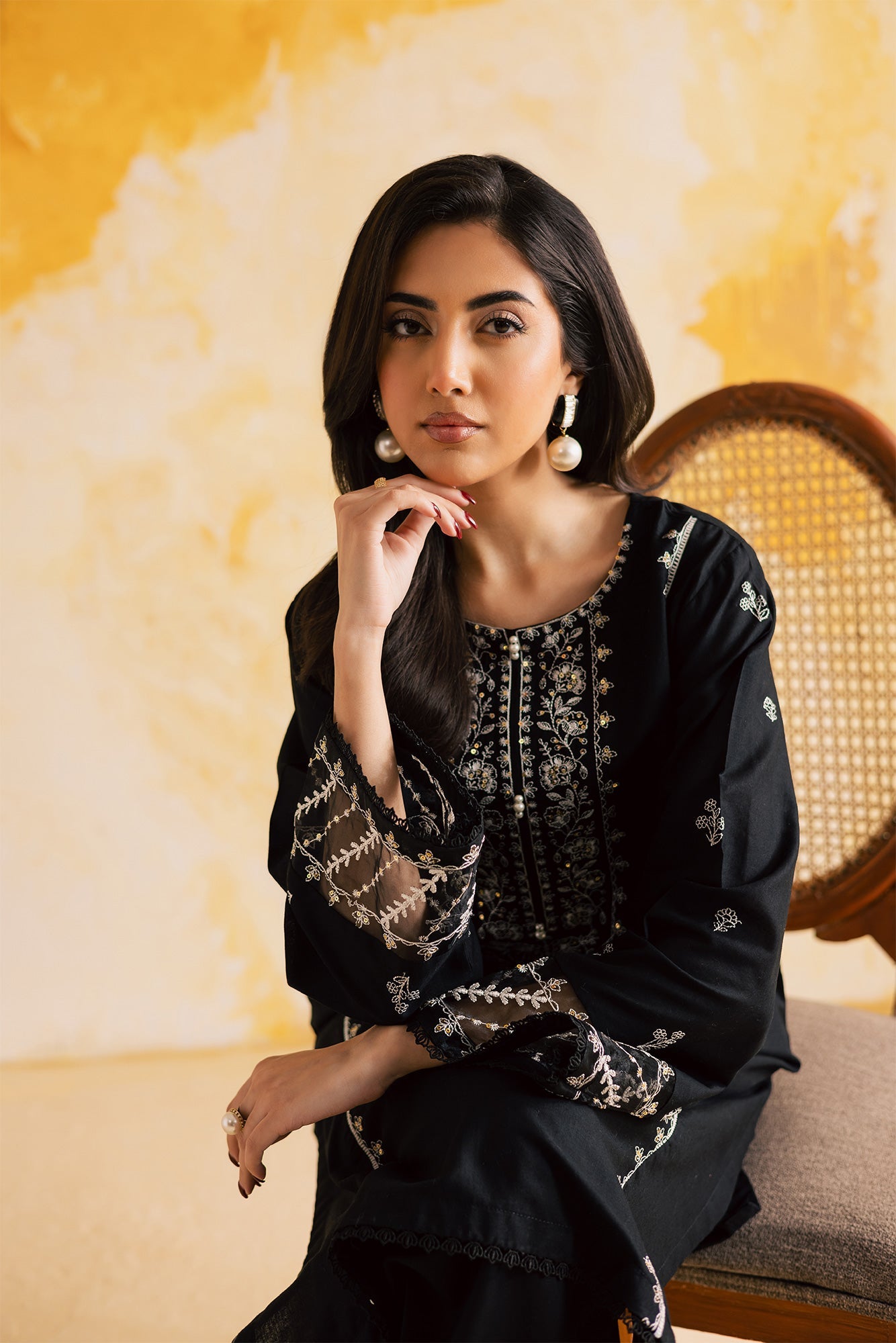 2PC LUXURY EMBROIDERED DRESS - 1103