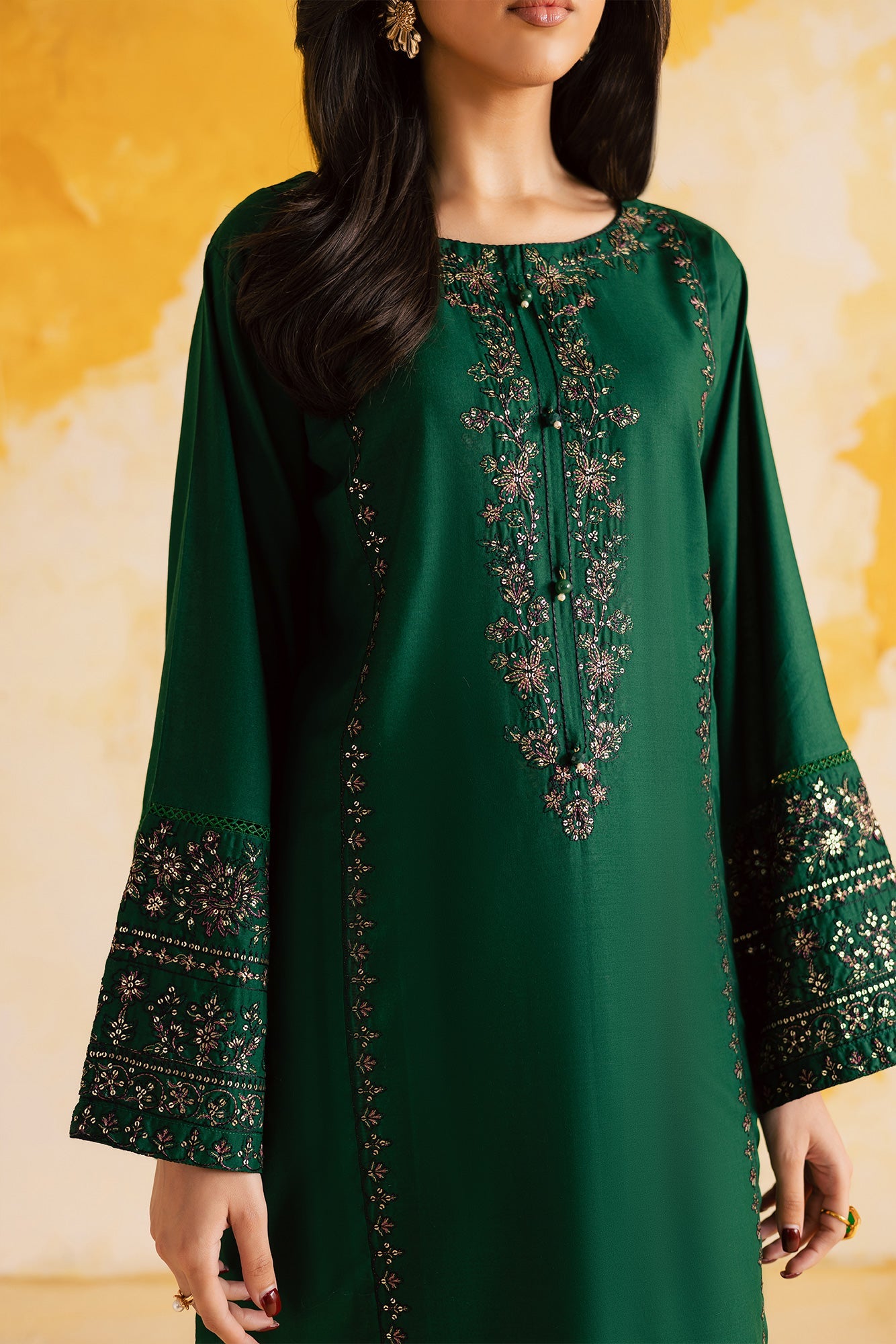 2PC LUXURY EMBROIDERED DRESS - 1114