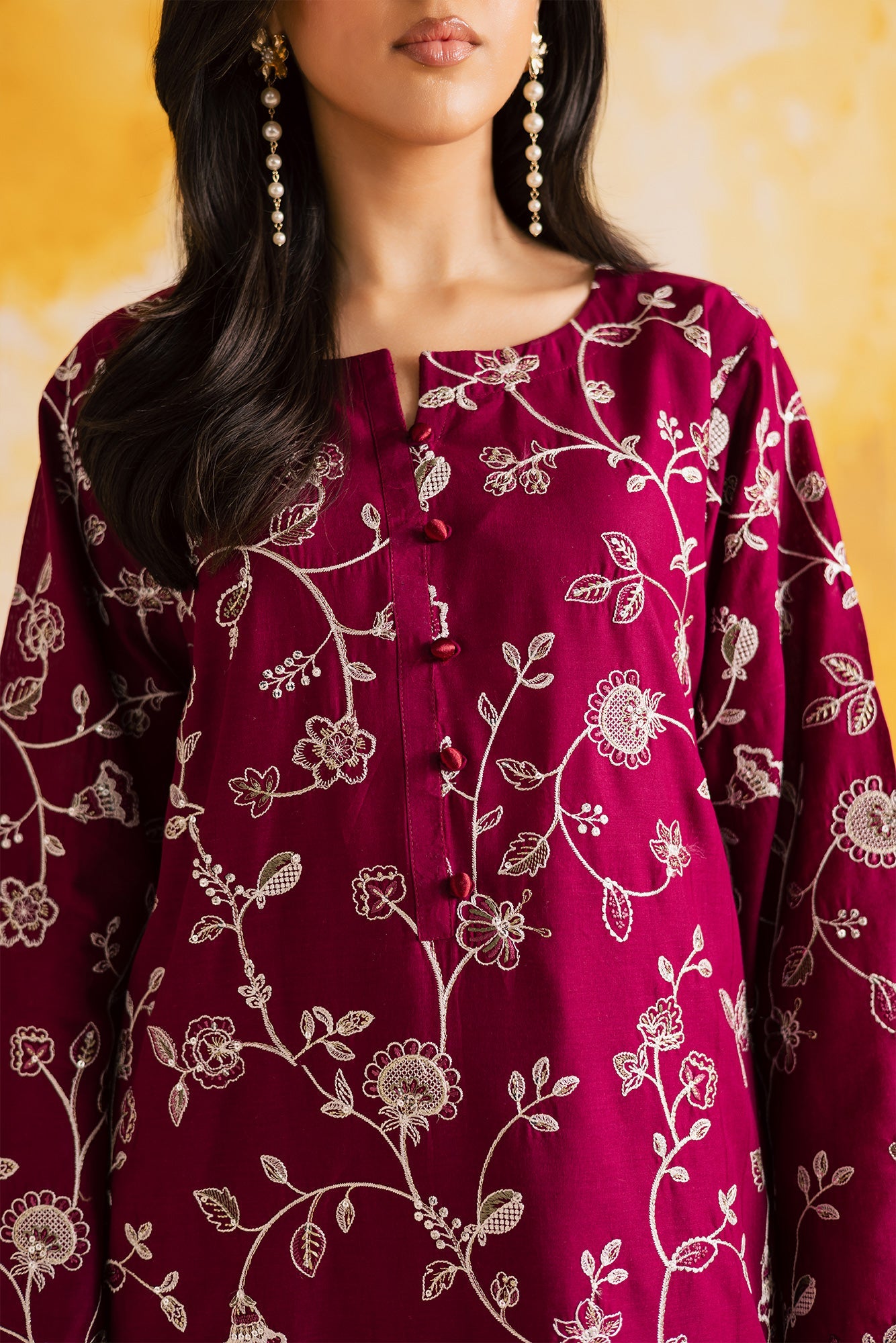 2PC LUXURY EMBROIDERED DRESS - 1112
