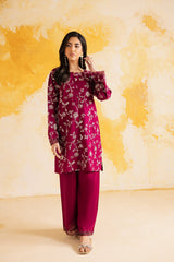 2PC LUXURY EMBROIDERED DRESS - 1112
