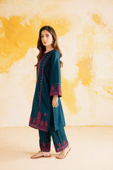 2PC Summer Embroidered Dress - 1105