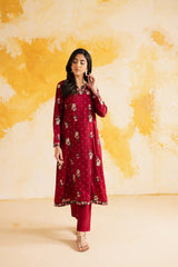 2PC LUXURY EMBROIDERED DRESS - 1108