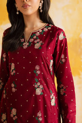 2PC LUXURY EMBROIDERED DRESS - 1108