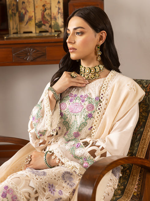 LLE - 08 - Eid Embroidered 3P Lawn
