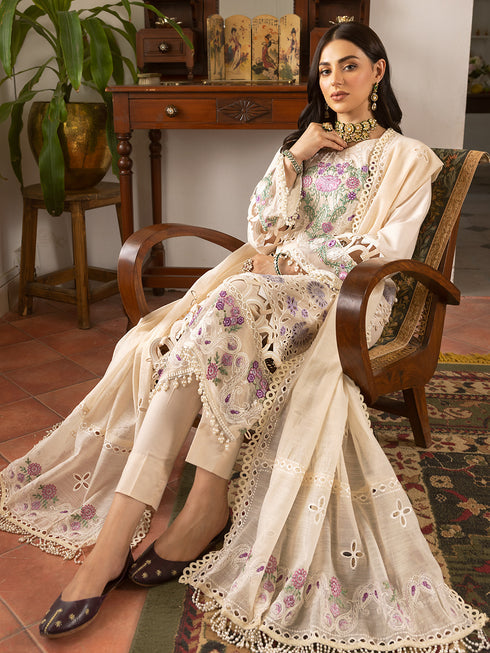 LLE - 08 - Eid Embroidered 3P Lawn
