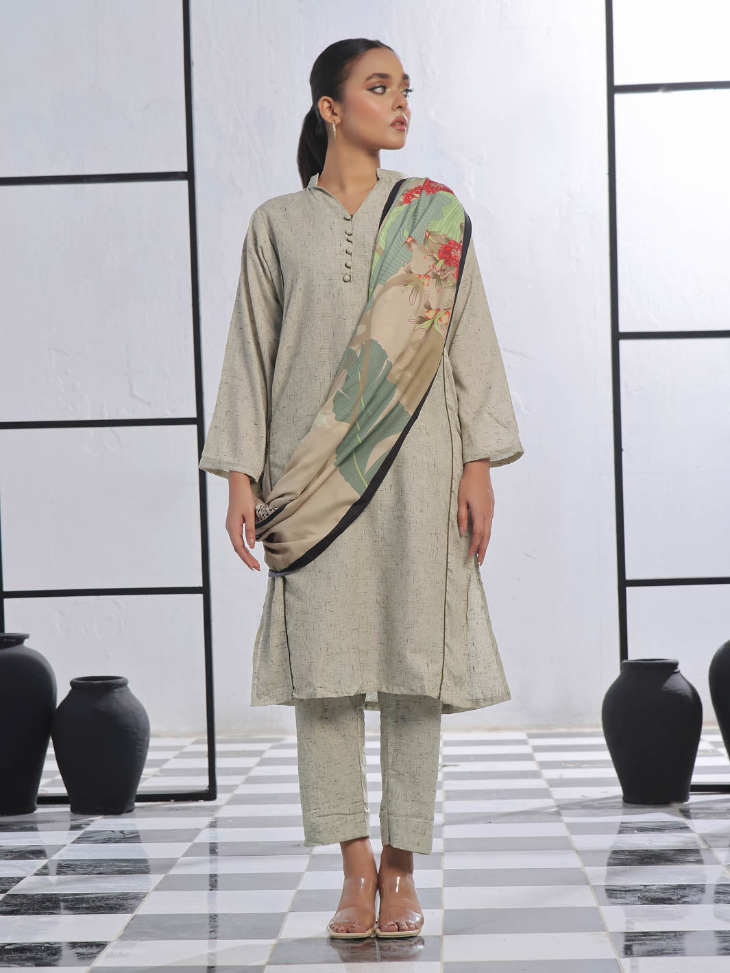 Gulistan Stole ( Olive)