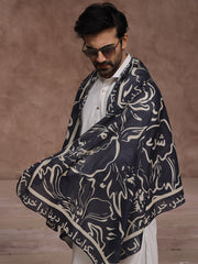 Doodle Art Stole (Men-Black)