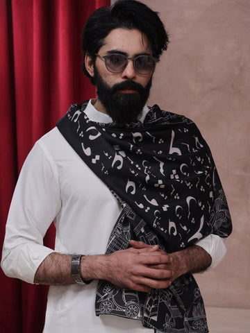 Ishq Ke Tukre Stole (Black - Men)