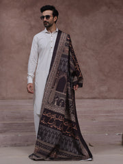 Taj Mahal Shawl (Black - Men)