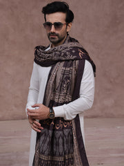 Taj Mahal Shawl (Black - Men)