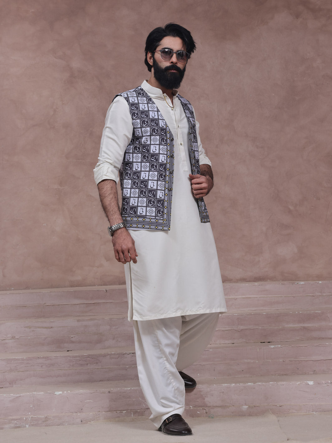 Huzoor Waistcoat (Monochrome)