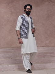 Huzoor Waistcoat (Monochrome)
