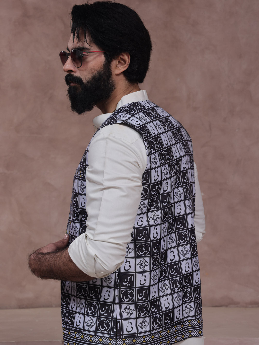Huzoor Waistcoat (Monochrome)