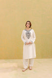 2PC Embroidered Dress-1072